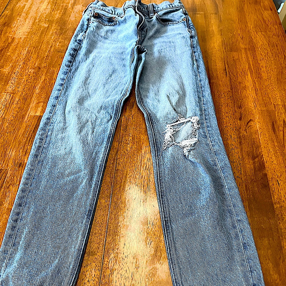 american eagle. Size 0. light blue